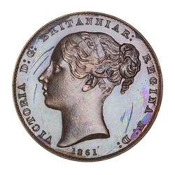 Proof Coin - 1 Quart, Gibraltar, 1861
