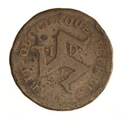 Coin - 1 Penny, Isle of Man, 1733