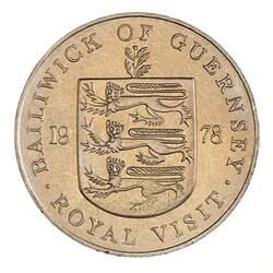 Coin - 25 Pence, Guernsey, Channel Islands, 1978