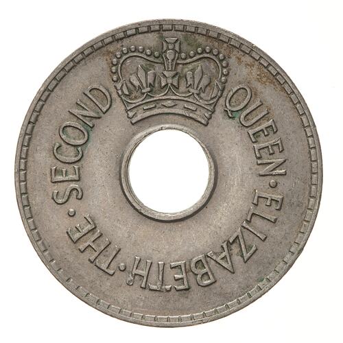 Coin - 1 Penny, Fiji, 1957