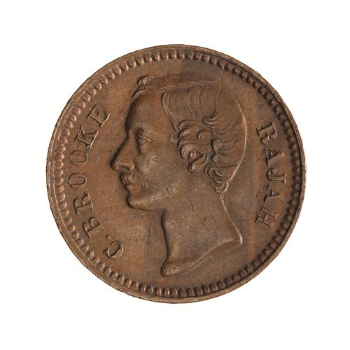 Coin - 1/4 Cent, Sarawak, 1870