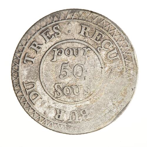 Coin - 50 Sous, Mauritius
