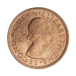 Coin - 1 Penny, New Zealand, 1964