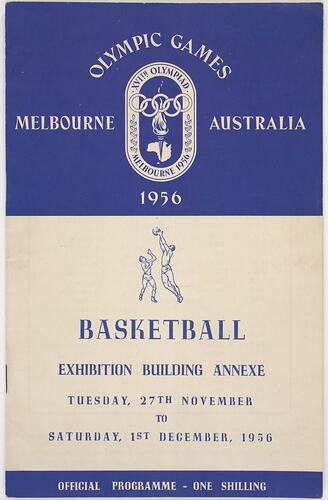Programme - Basketball Melbourne Olympic Games 1956