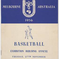 Programme - Basketball Melbourne Olympic Games 1956