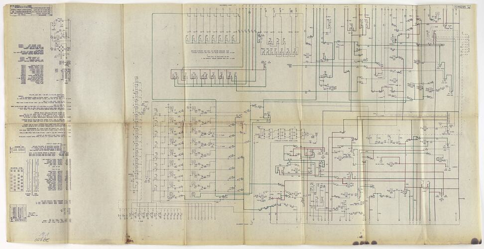 Blueprint - Friden, Flexowriter, Schematic Wiring Diagram, 1955-1964
