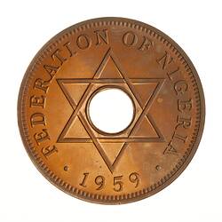 Proof Coin - 1 Penny, Nigeria, 1959