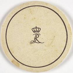 Coaster - Royal Insignia, circa 1950s
