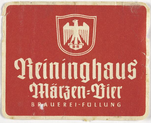 Label - Brau Union Tsterreich AG, Reininghaus, Marzen