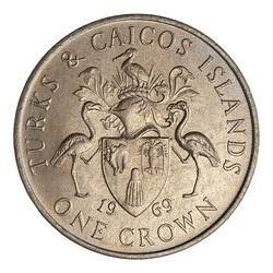 Coin - 1 Crown, Turks & Caicos Islands, 1969
