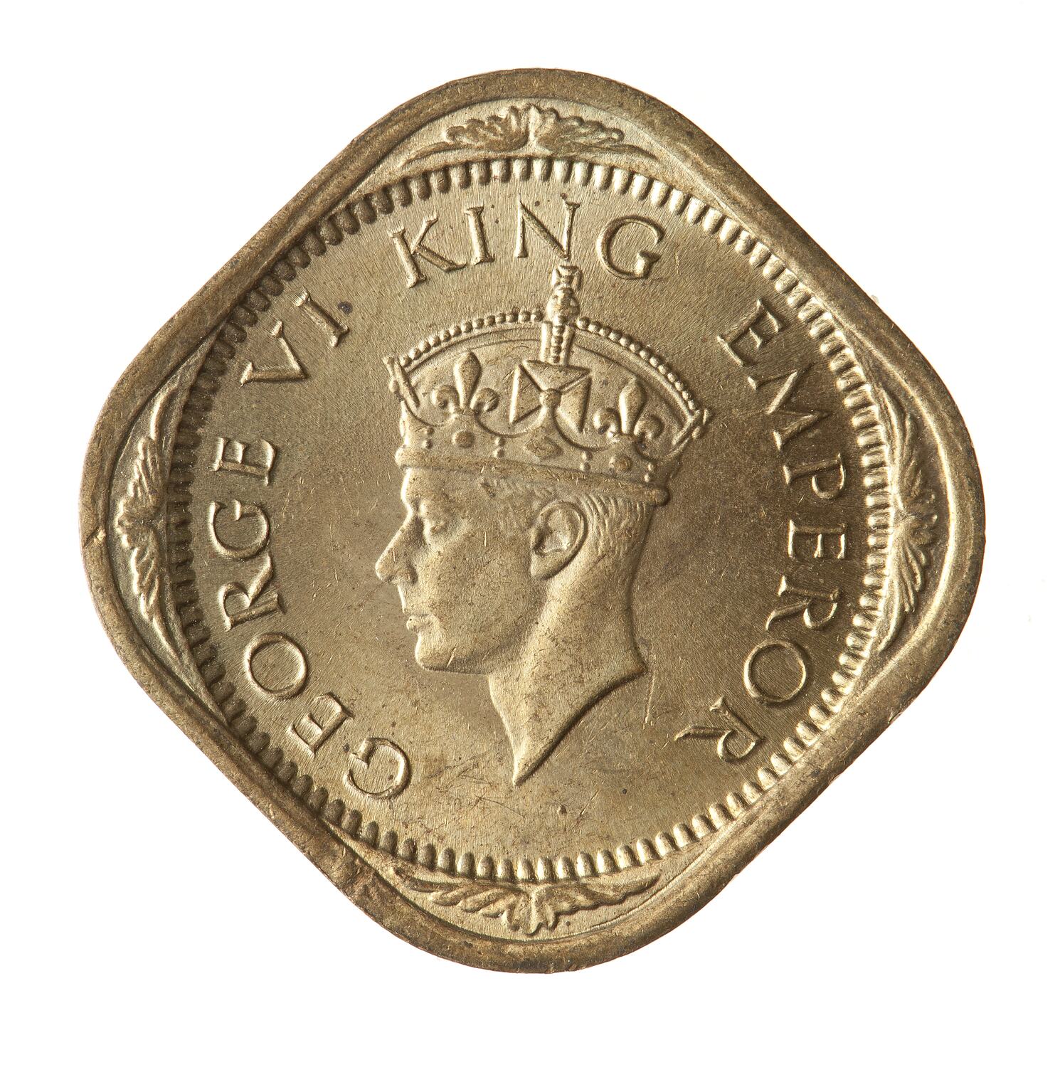 Coin 1 2 Anna India 1942
