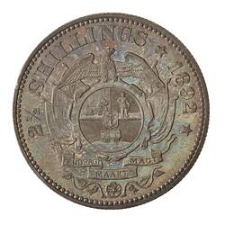 Coin - 2 & 1/2 Shillings, South Africa, 1892