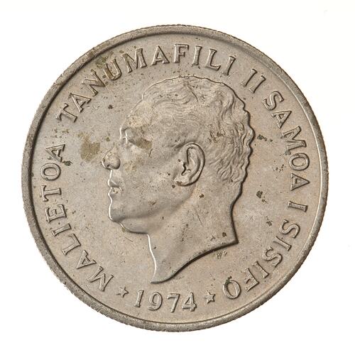 Coin - 10 Sene, Samoa, 1974