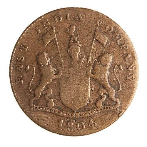 Coin - 2 Pice, Bombay Presidency, India, 1804