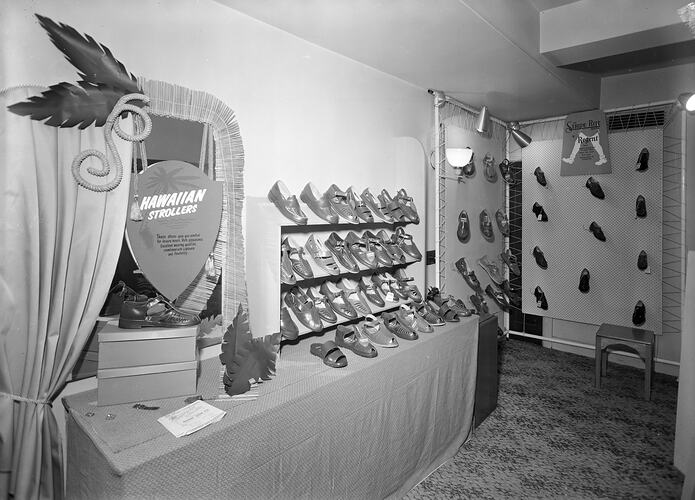 Shoe Shop Interior, Melbourne, Victoria, 1955