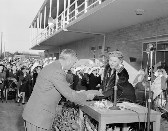 Official Opening of a New Hospital Wing, St George's Health Service Hospital, Kew, Victoria, May 1954