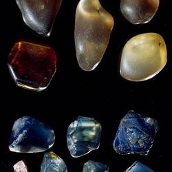 Corundum and Zircon. [M 7465, M 8932]