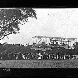 John Duigan flying at Bendigo Racecourse, 3 May 1911