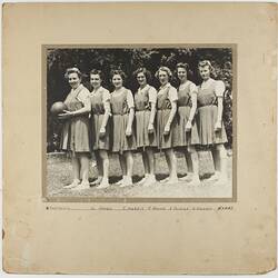Kodak Australasia Pty Ltd, Kodak Womens Basketball Team, circa 1942 - 1944