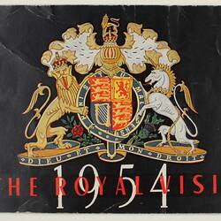 Booklet - Royal Visit Souvenir, Presented to Hazel Hathaway, Ballarat High School, 1954