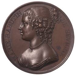 Medal - Marie Rabutin de Sevigne, France, 1816