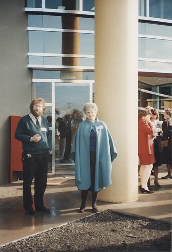 Photograph - Two People at the Scienceworks Opening, Spotswood, Victoria, circa 1991