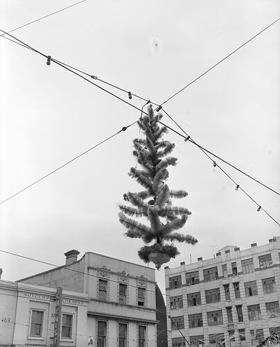 Christmas Street Decorations, Melbourne, Victoria, 1956