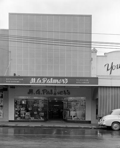H. G. Palmer Pty Ltd, Shop Exterior, Melbourne, Victoria, Oct 1958