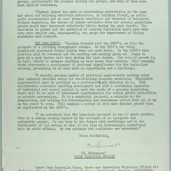 Newsletter - 'Australian Migration Newsletter', 20 Oct 1961