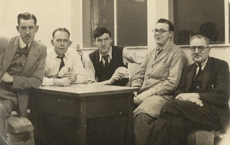 James Ward and workmates, ICI Wilton, Yorkshire, circa 1950