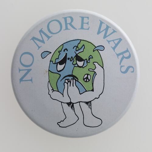 Badge - 'No More Wars', circa 1980