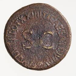 Coin - Dupondius, Emperor Tiberius, Ancient Roman Empire, 21-22 AD