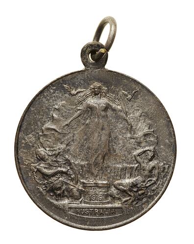 Medal - Children's Peace, Great War, Department of Defence, Australia, 1919