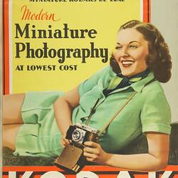 Poster - 'Modern Miniature Photography at Lowest Cost', Kodak Australasia Pty Ltd, circa 1930s