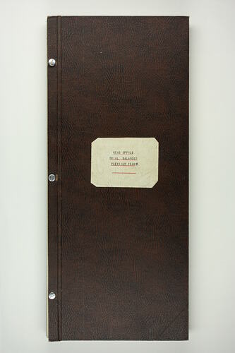 Trial Balance Book - Kodak Archive, Series 6, 'Trial Balances', Head Office Trial Balances, Sep 1938 - Sep 1942