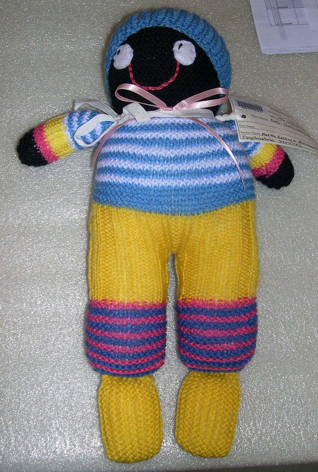 Doll 'Golliwog', Knitted, Mont Park, 1995