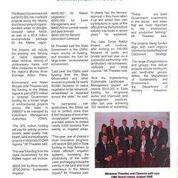 Newsletter - Mallee Catchment Management Authority, 'Catchment News', Vol. 1, Issue 8, Jul-Sep 2006