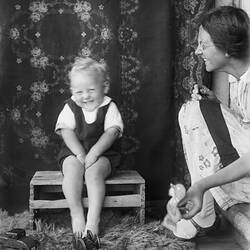 Portrait of Toddler Laughing, circa 1930s