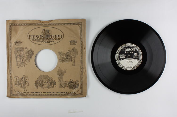 Disc Recording - Edison, Double-Sided, 'Elegie' & 'Cavatina', 1926-1929.