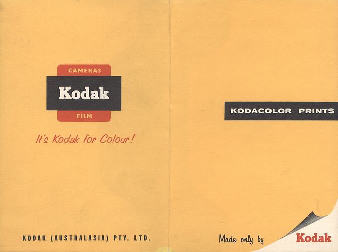 Opened folder showing front and back covers.