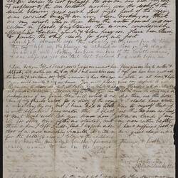 Letter - Robert Beckett, Voyage from England to Melbourne, Clipper Ship 'Underley', Dec 1866-Mar 1867