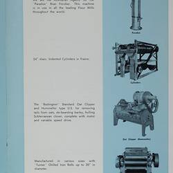 Page with photo images and printed descriptive text.