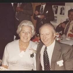 Photograph - Ian Yelland and Wife at Retirement Dinner, 07 Apr 1978