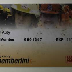 Membership Card - 'Emergency Memberlink', Flowerdale, circa 2009
