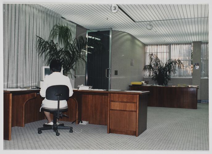 Kodak Australasia Pty Ltd, Worker at Desk, Technical Centre, Coburg, 1986-1987