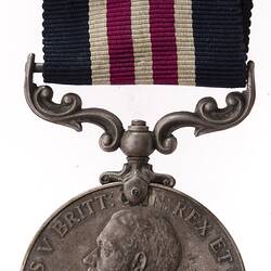 Medal - Military Medal, King George V, 1st Issue, Great Britain, Private J.J. Marmo, 1916-1919 - Obverse