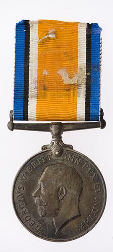 Medal - British War Medal, Great Britain, Private Charles Reeves, 1914-1920 - Obverse