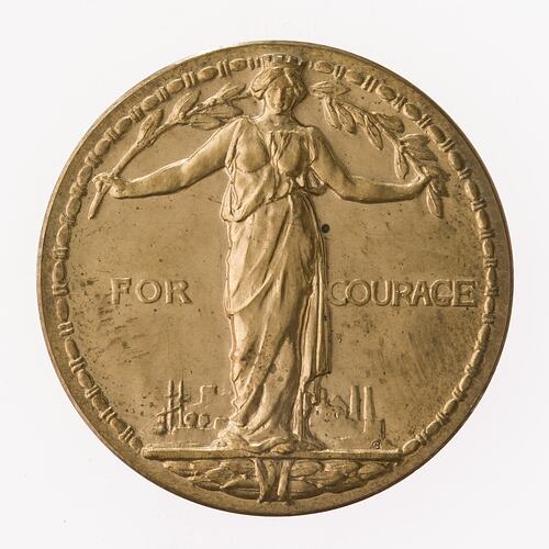 Medal - The Edward Medal Industry Issue, King George V, 2nd Type, Specimen, Great Britain, 1912-1930 - Reverse
