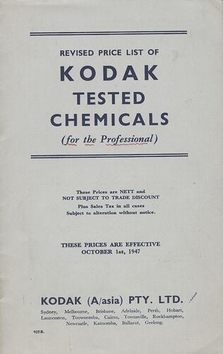 Booklet cover featuring printed text.