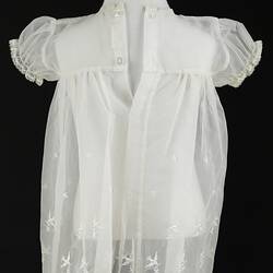 Dress - Infant's, Darvi Junior, 'Fine Babywear', White Nylon, circa 1952-1958